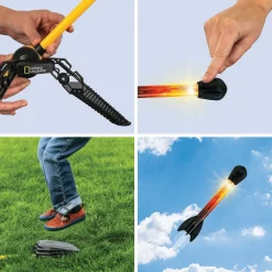 Air Rockets -raketit LED-valoilla, 3 kpl