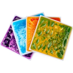 Aistimatot 30 x 30 cm – Taktiiliset pinnat, 4 kpl