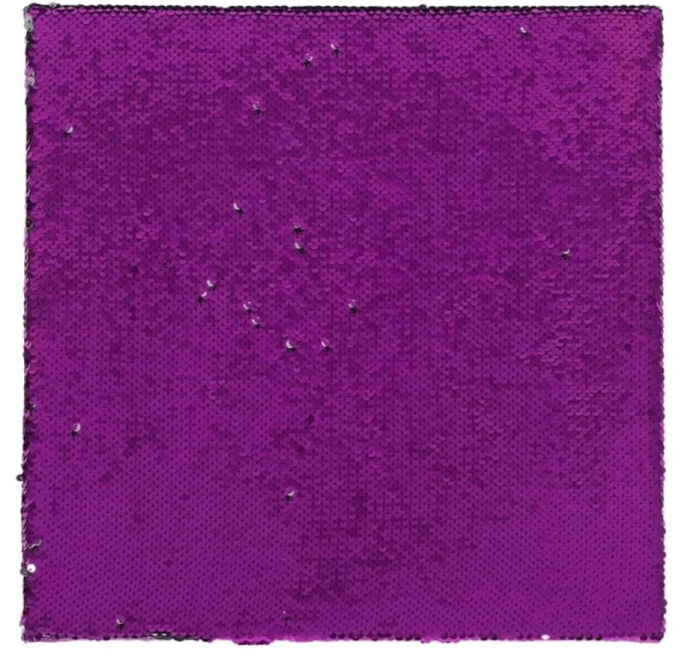 Aistitaulu paljeteilla - Violetti/Hopea