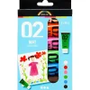 Akryylimaali matta, 20 ml - Värikkäät, 6 kpl