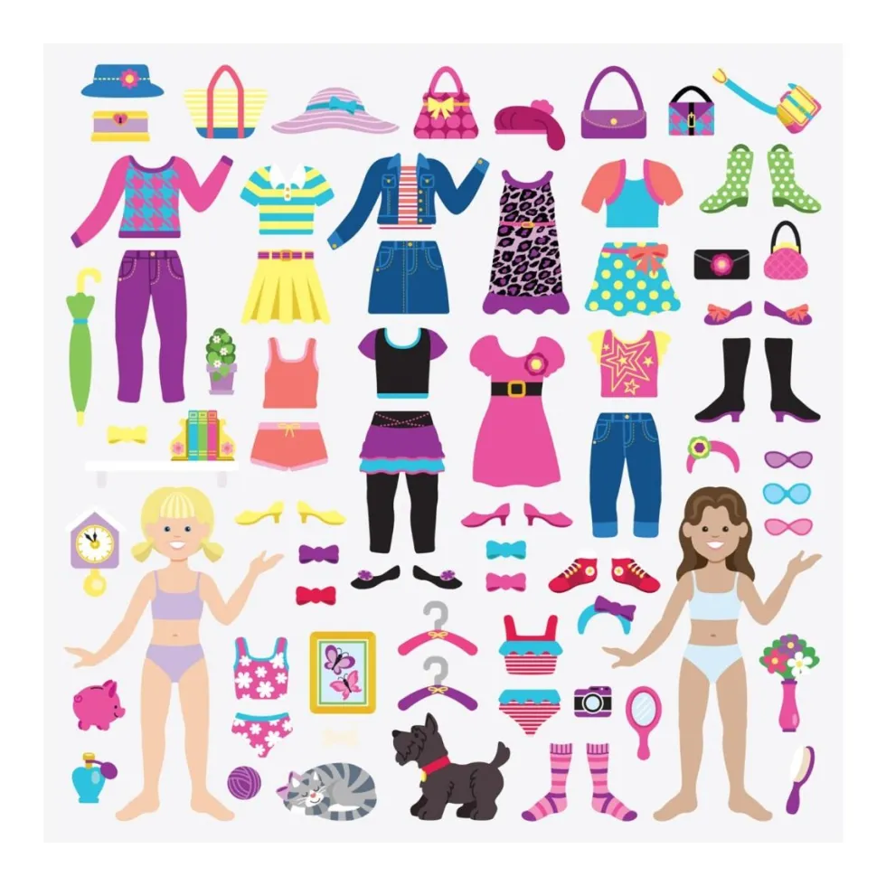 Aktiviteettikirja tarroilla - Dress-Up