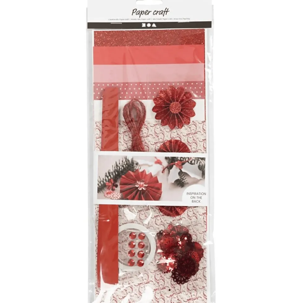 Askartelusetti - Joulu, Punainen/kerma