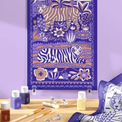 Atelier 10 – Silkkimaalaus (tiikerit)