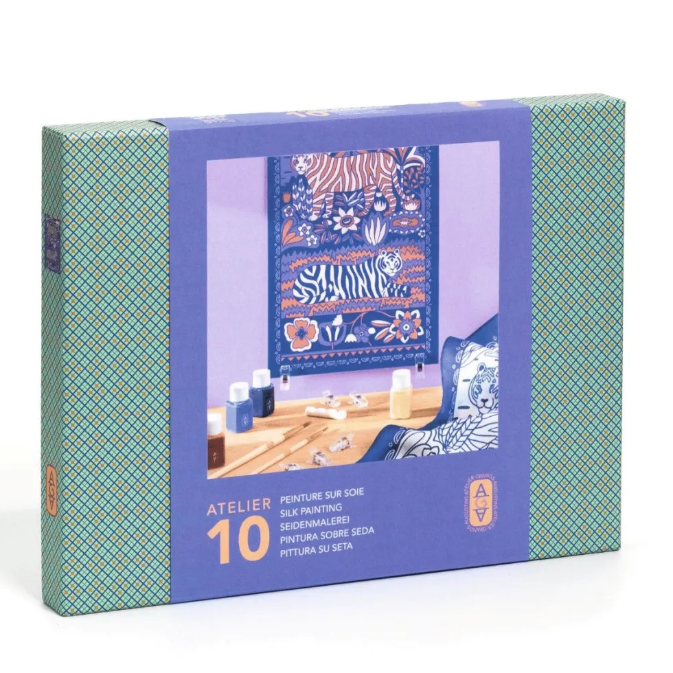 Atelier 10 – Silkkimaalaus (tiikerit)