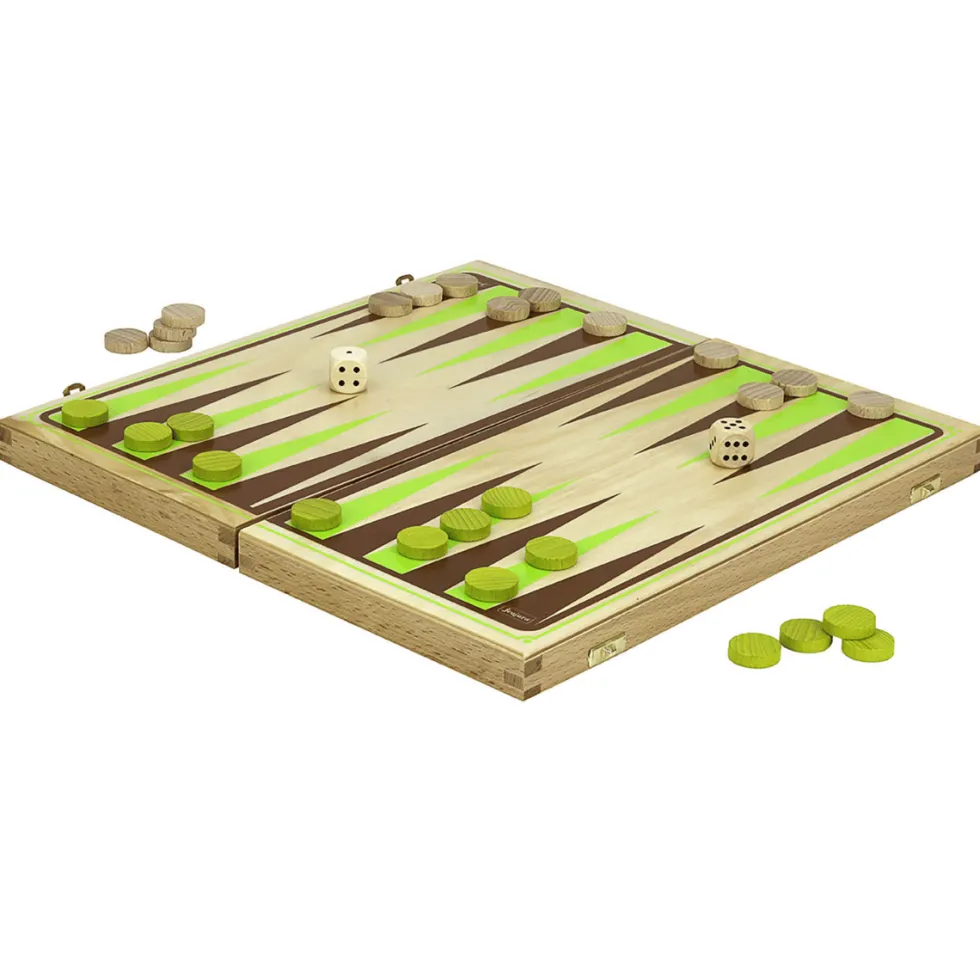 Backgammon puulaatikossa