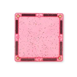 Cleverclixx | Läpinäkyvä glitter/pinkki, 16 kpl