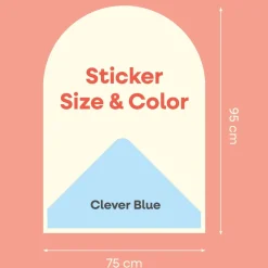 Cleverclixx | Magneettikalvo 95×75 cm, Clever Blue
