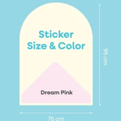 Cleverclixx | Magneettikalvo 95×75 cm, Dream Pink