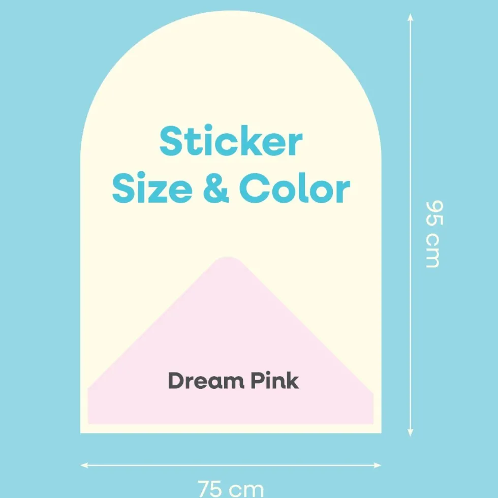 Cleverclixx | Magneettikalvo 95×75 cm, Dream Pink
