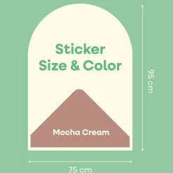 Cleverclixx | Magneettikalvo 95×75 cm, Mocha Cream