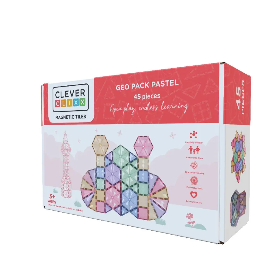Cleverclixx | Pastel Geo, 45 osaa