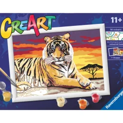 CreArt Paint by Numbers - Tiikeri