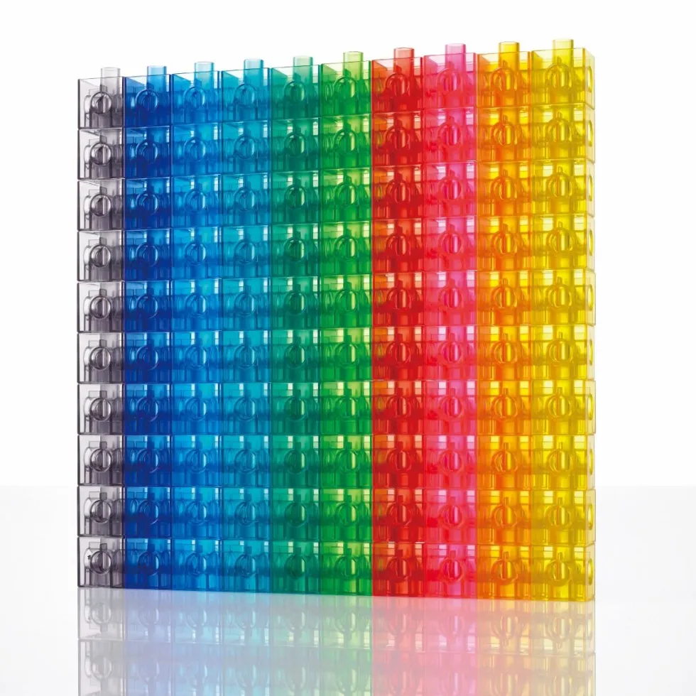 Cubes 2 cm - Läpinäkyvä, 100 kpl