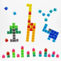 Cubes 2 cm - Läpinäkyvä, 100 kpl