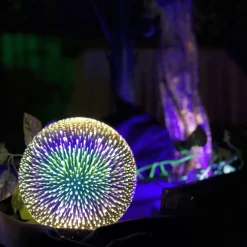 3D lasilamppu LED-valolla