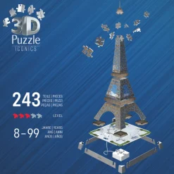 3D-LED-palapeli, 216 palaa - Eiffel-torni
