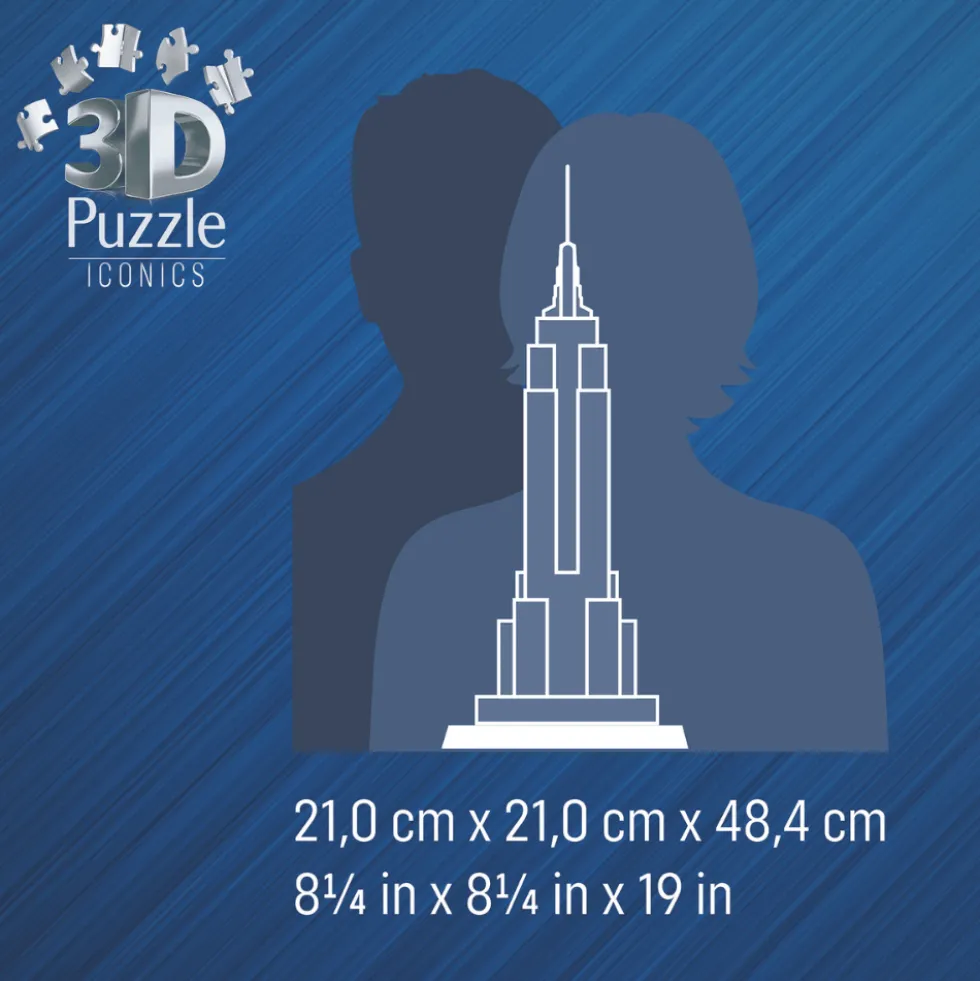 3D-LED-palapeli, 216 palaa - Empire State