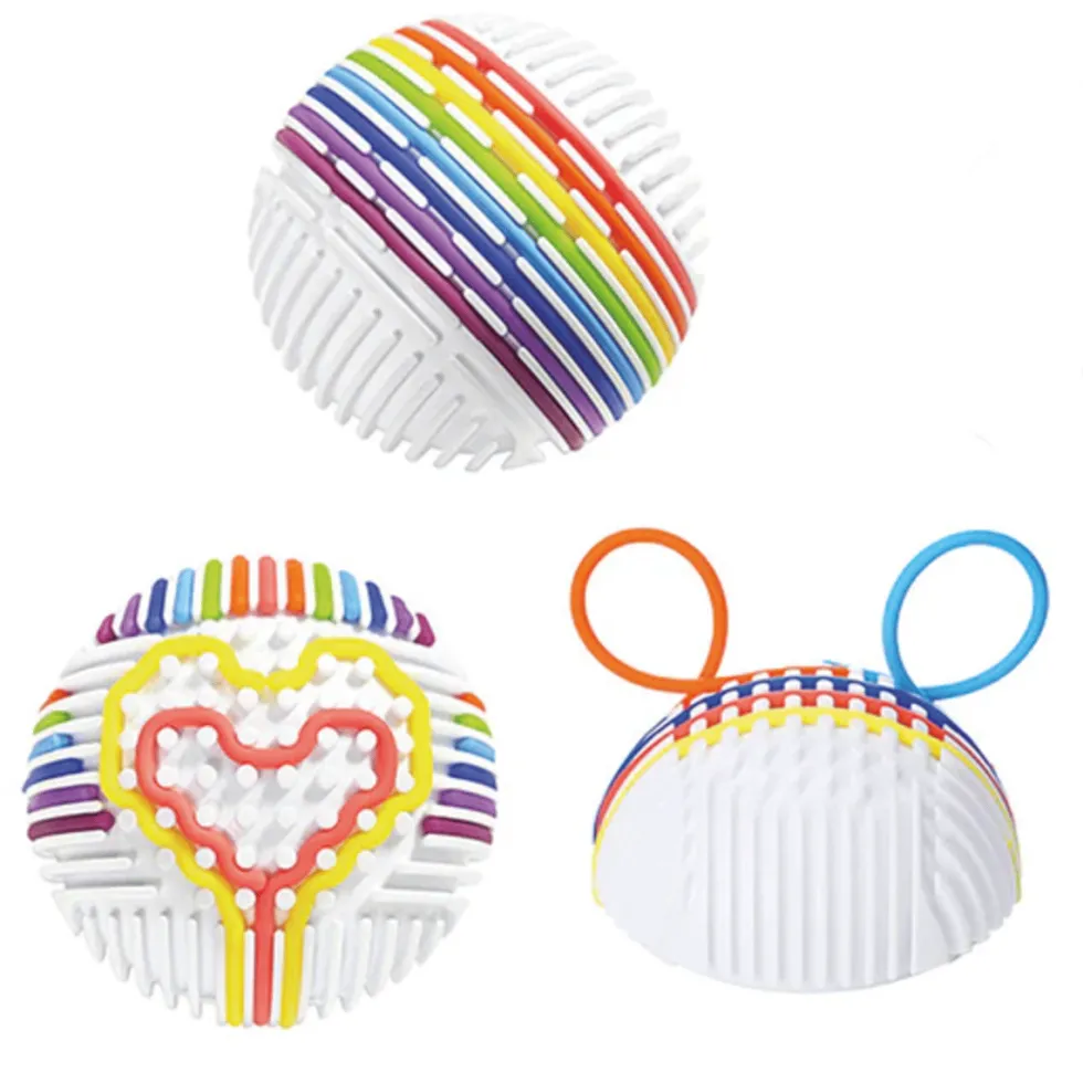 Fidget-aistipallo Ø11 cm – Valkoinen
