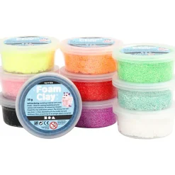 Foam Clay 10 x 35 gr - Kimalteella
