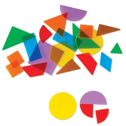 Geometriset muodot, läpinäkyvät - 408 kpl