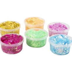 Glitter Clay 6 x 20 ml - Perusvärit
