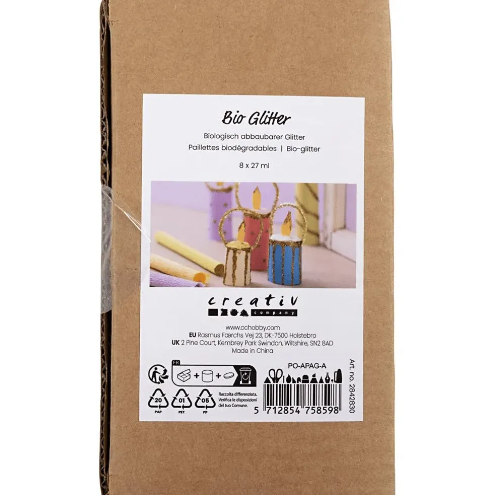Glitteri - Perusvärit, 8 x 27 ml