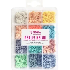 Heishi-helmet – Pastelli, 1 750 kpl