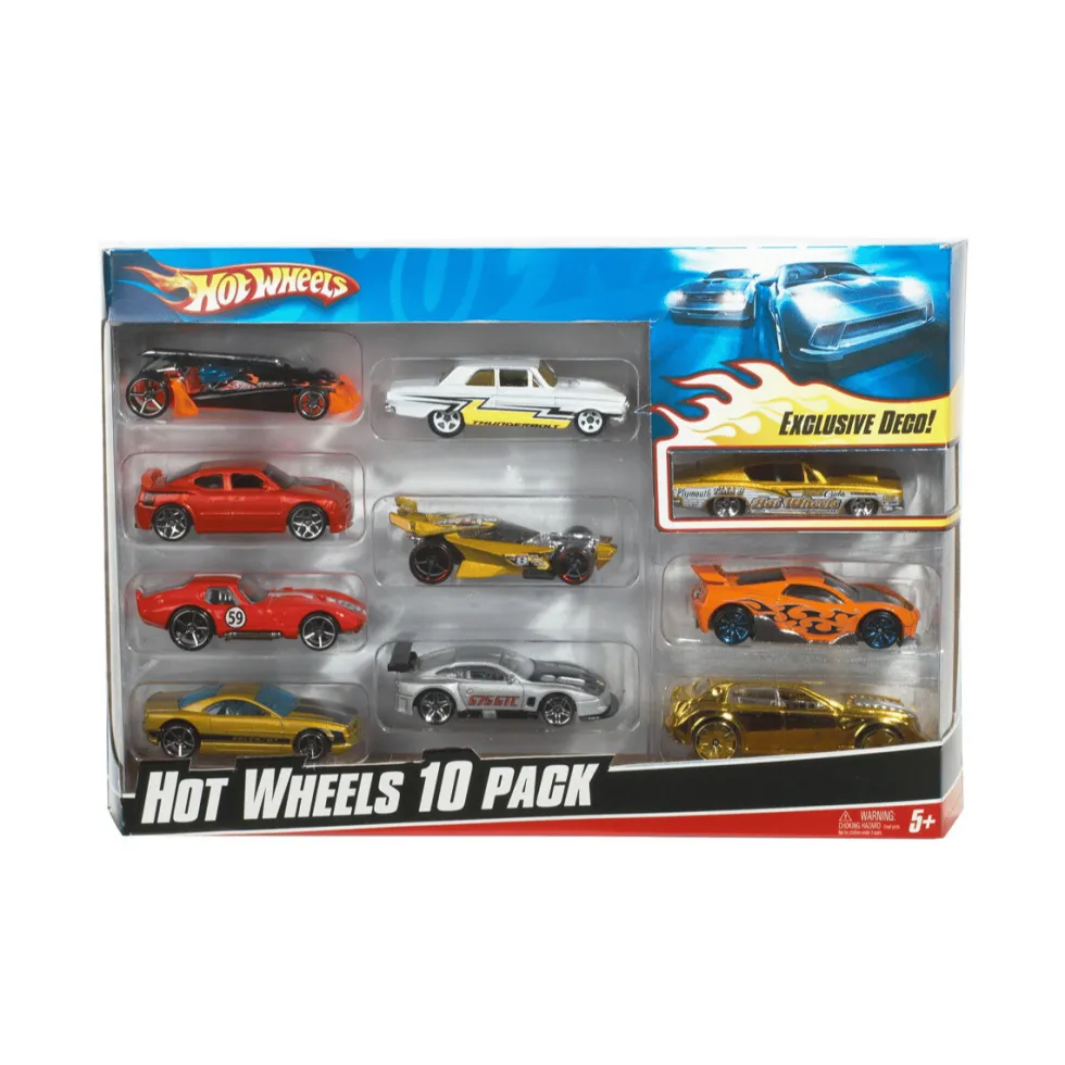 Hot Wheels -autot, lajitelma, 10 kpl