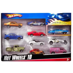Hot Wheels -autot, lajitelma, 10 kpl