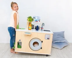 4-in-1 leikkiasema - Taloudenhoito