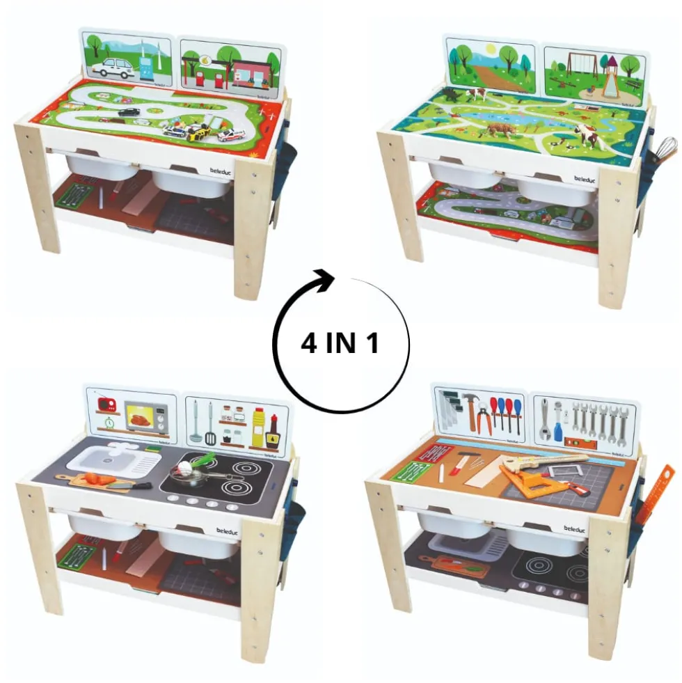 4-in-1-monitoimileikkipöytä