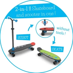 2-in-1 SkatieSkootie - Musta