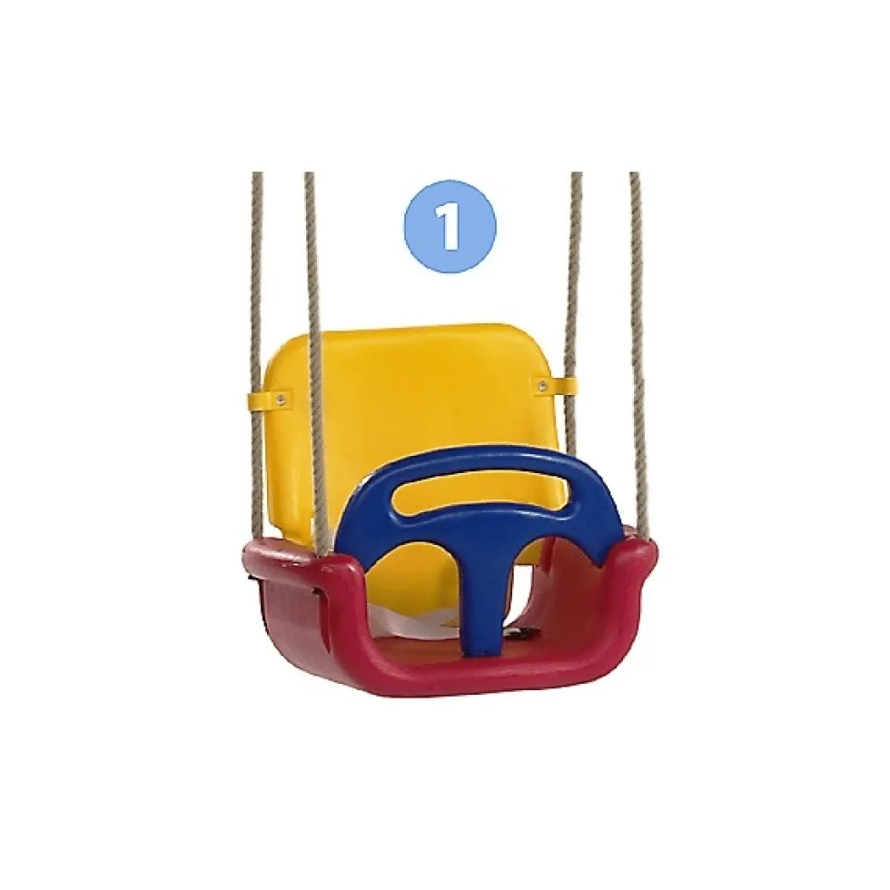 3-in-1 vauvakeinu - Keltapunainen