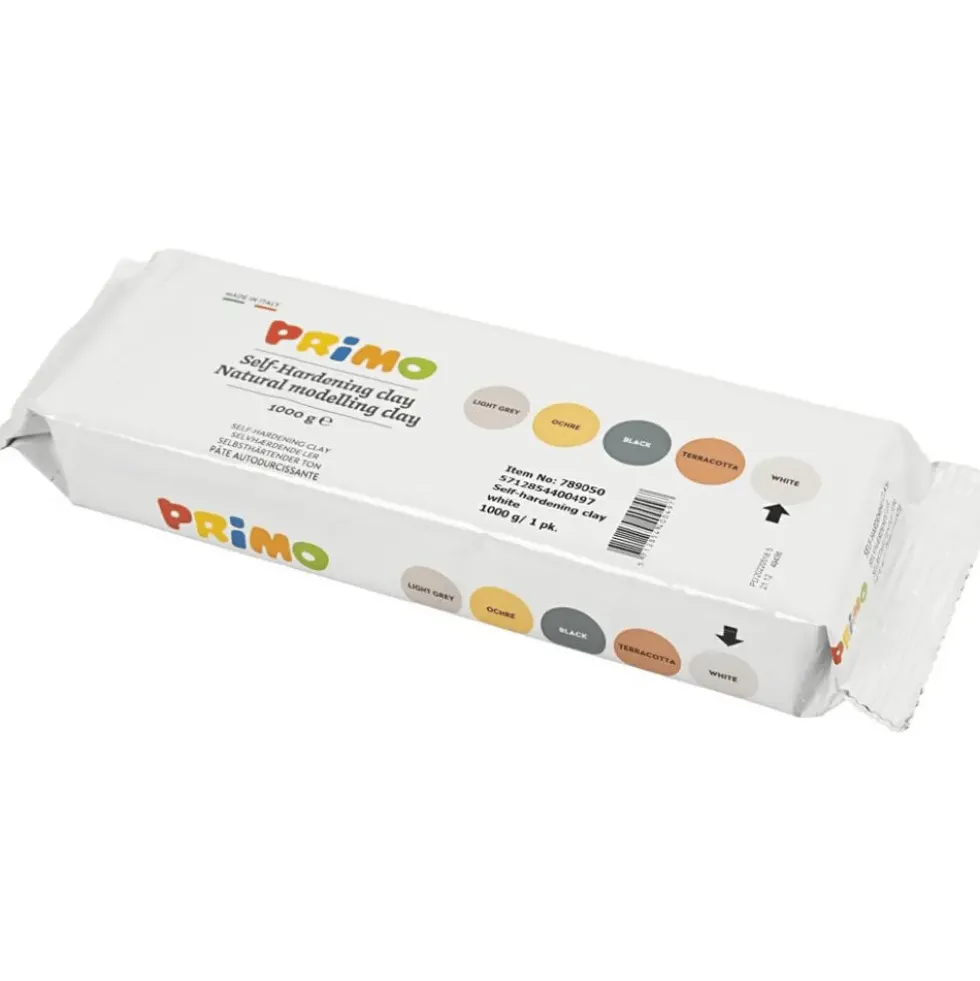 Itsekovettuva savi - Valkoinen, 1 kg
