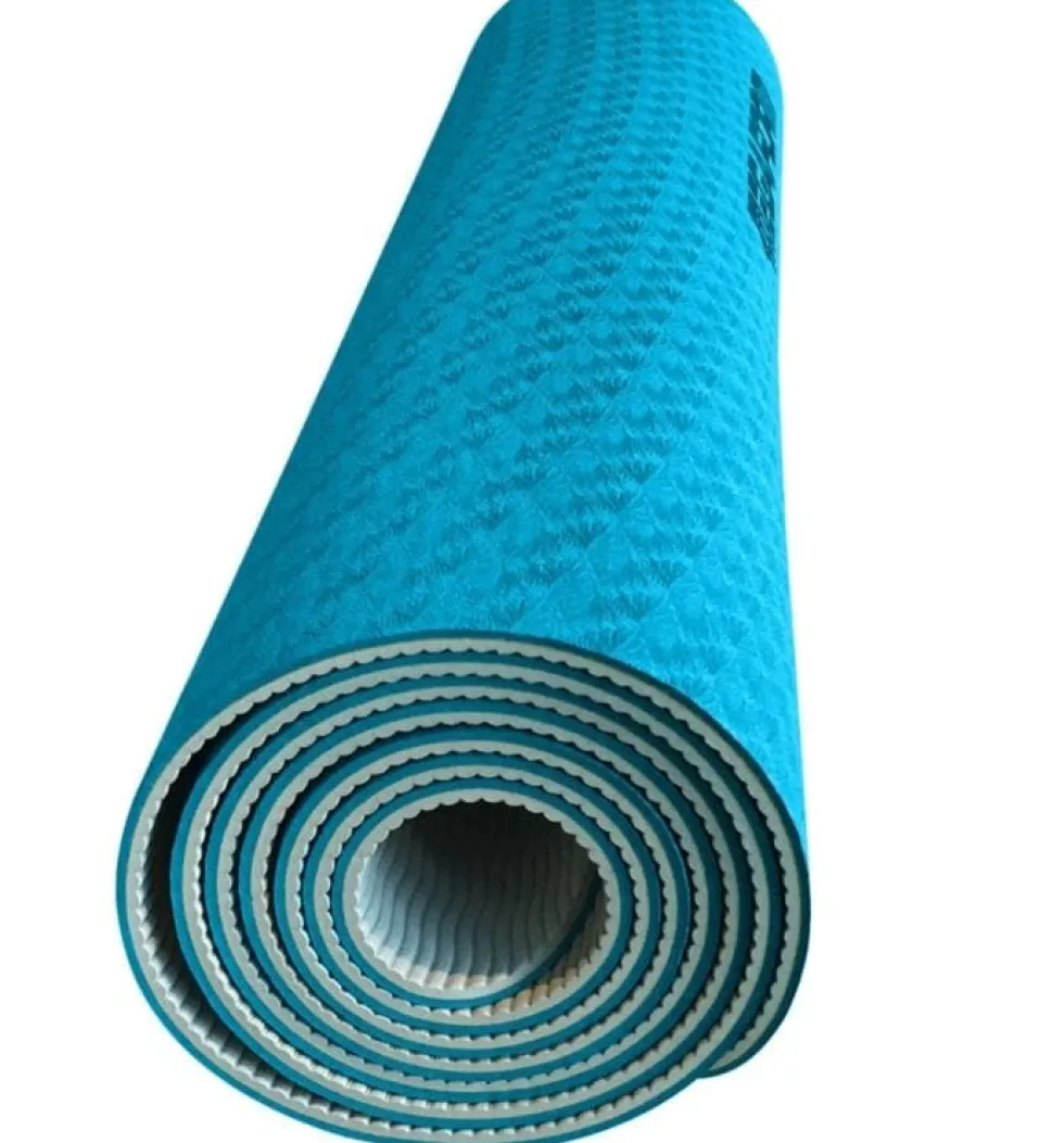 Joogamatto 183 x 61 cm - Sininen/Harmaa