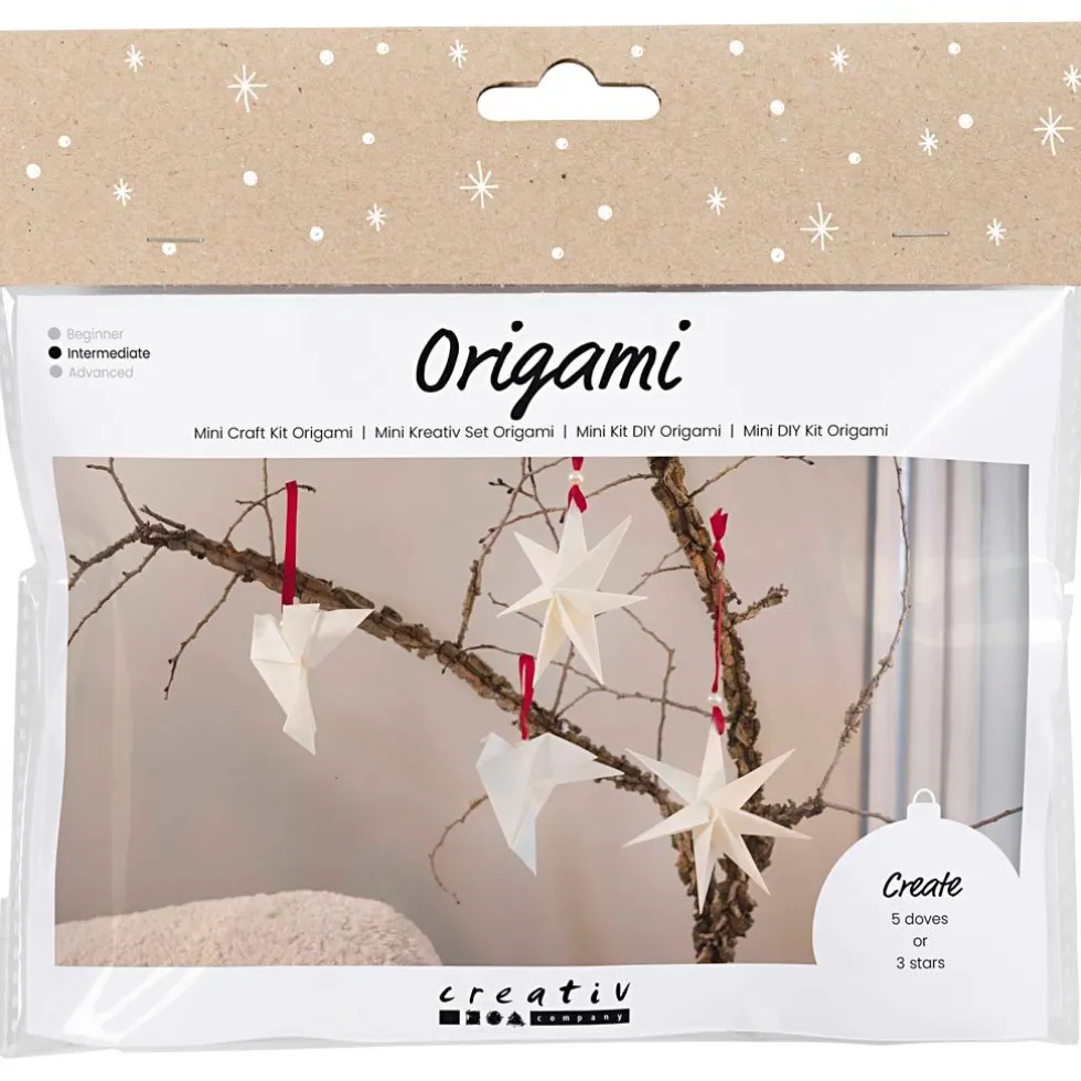 Joulupussi - Origami joulukoristeet