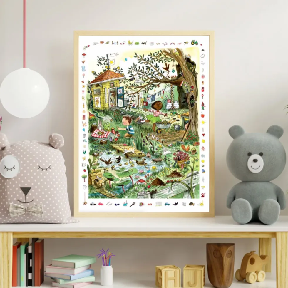 Juliste 50 x 70 cm – Pelle & Ronja -puuhajuliste