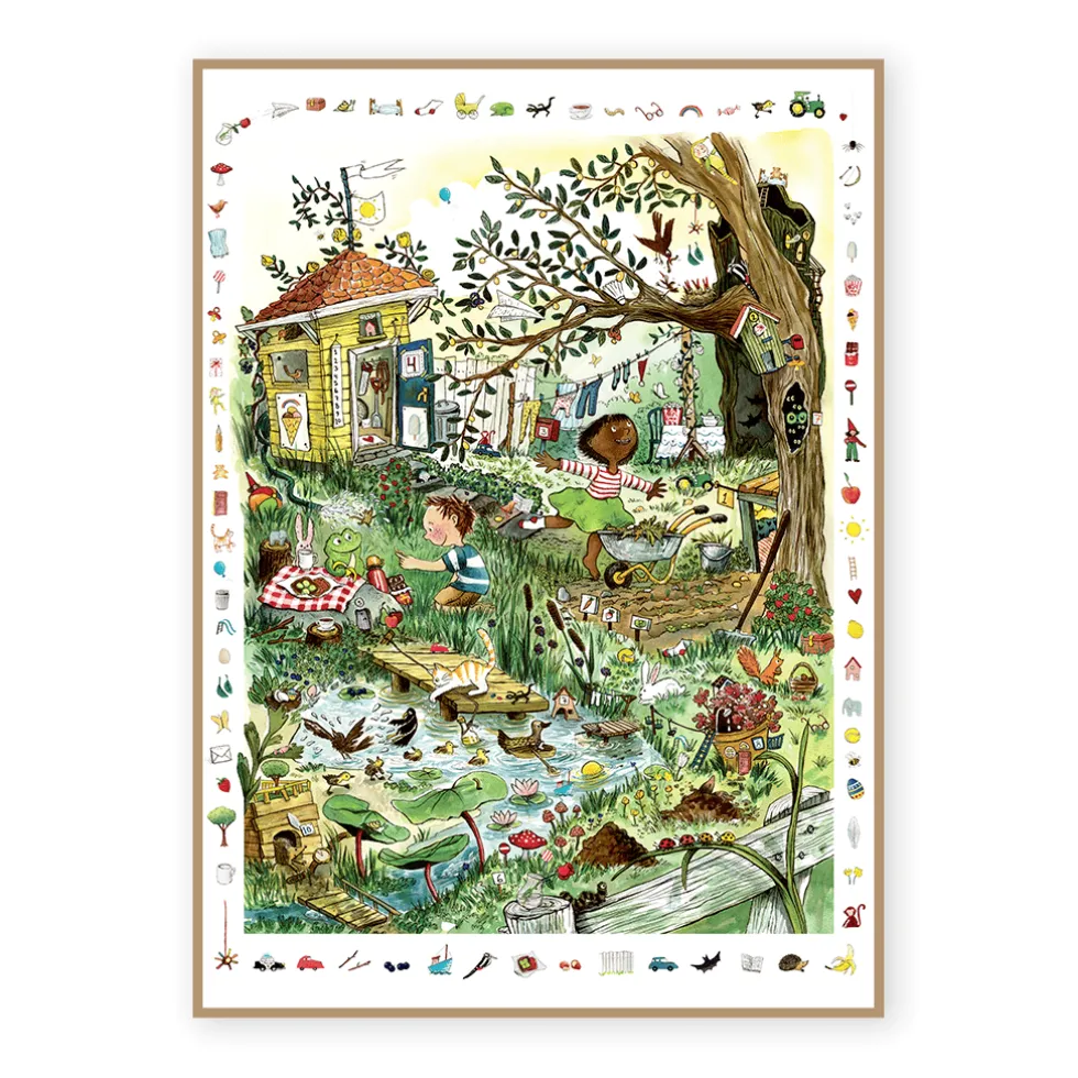 Juliste 50 x 70 cm – Pelle & Ronja -puuhajuliste