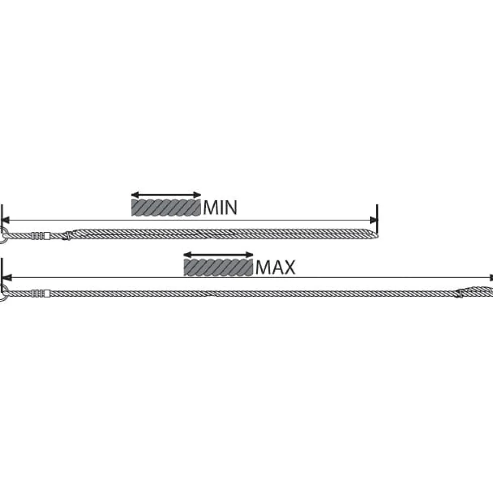 Keinutarvike – Säädettävä köysi (55–85 cm), 1 kpl