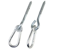 Keinutarvikkeet - Koukku karabiinilla, 2 kpl