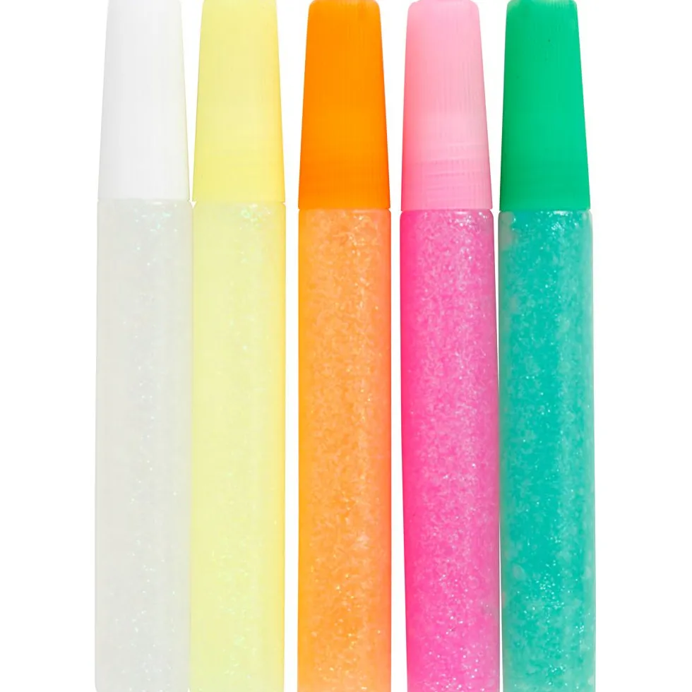 Kimalleliima 10 ml - Pastellivärit, 5 kpl