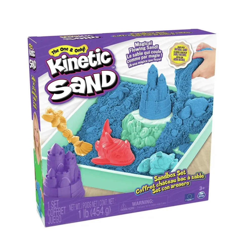 Kinetic Sand® - Hiekkalaatikko sininen, 454 g