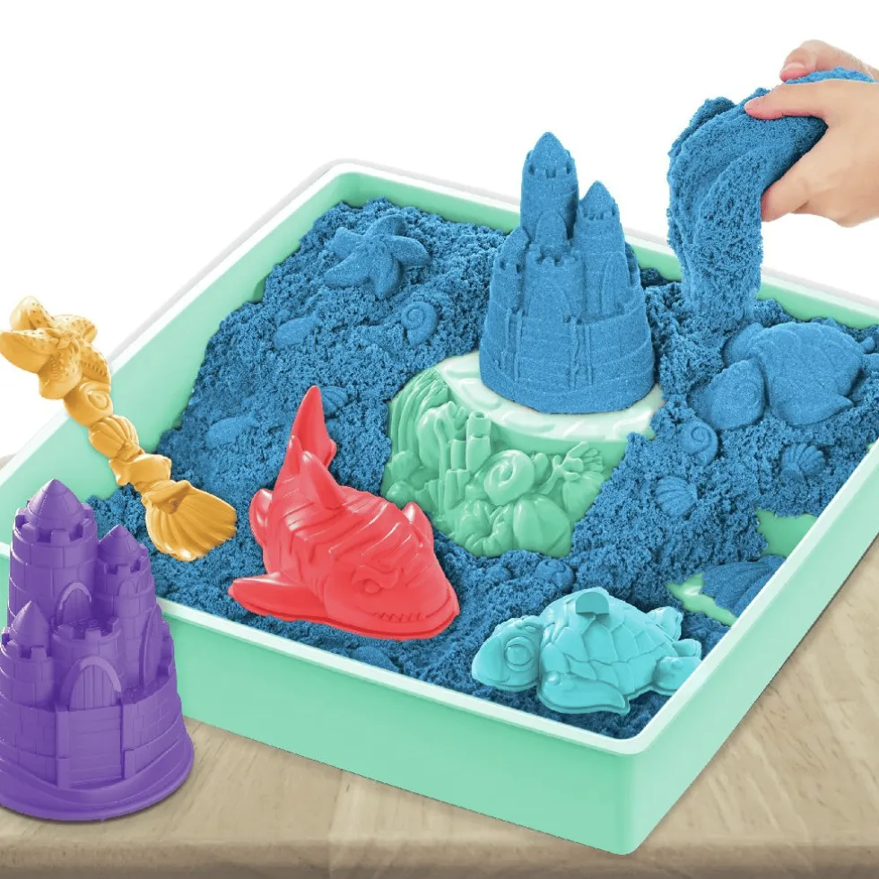 Kinetic Sand® - Hiekkalaatikko sininen, 454 g