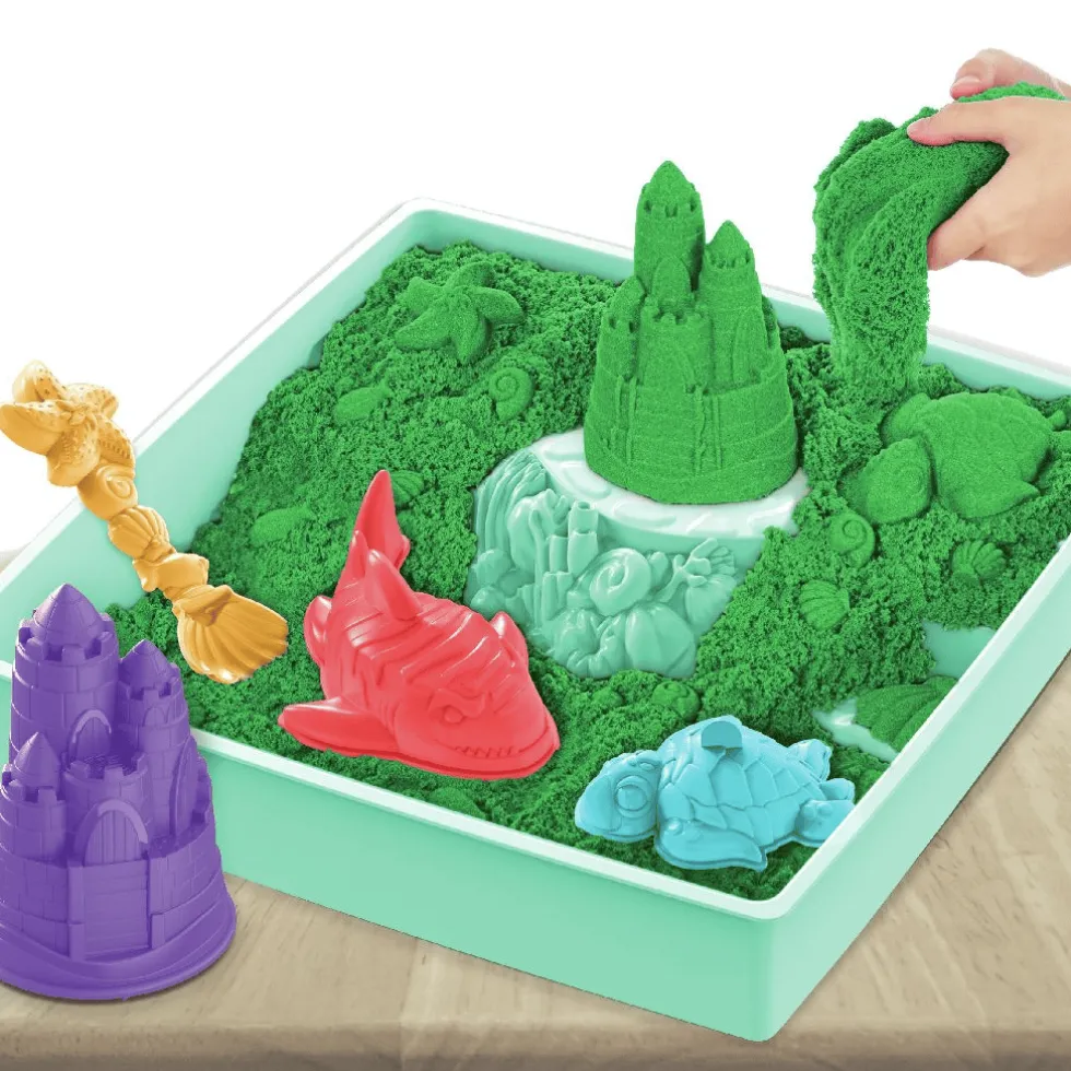 Kinetic Sand® - Hiekkalaatikko vihreä, 454 g