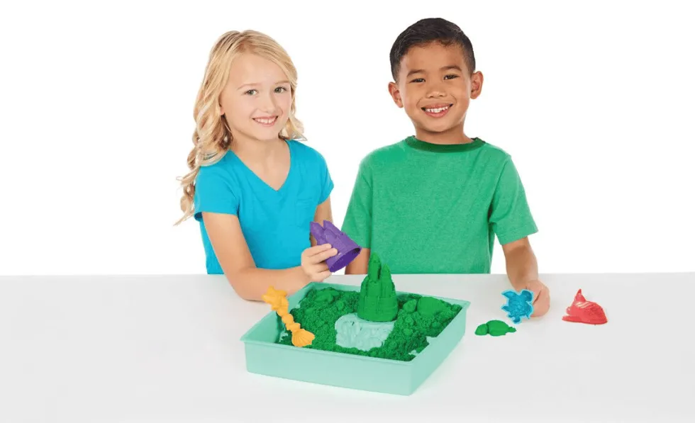 Kinetic Sand® - Hiekkalaatikko vihreä, 454 g