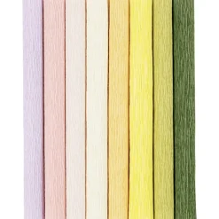 Kreppipaperi, joustava - Pastelli, 8 arkkia