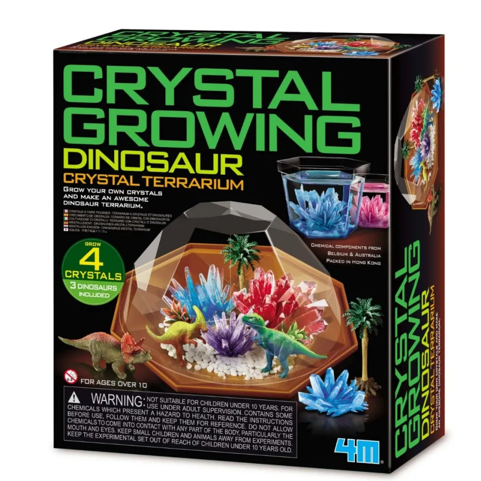 Kristalliviljely - Dinosaurusterraario