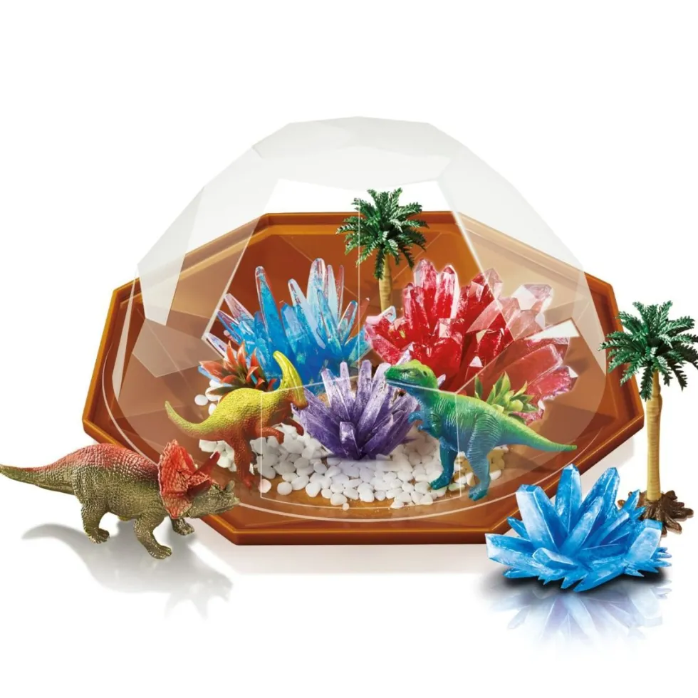 Kristalliviljely - Dinosaurusterraario