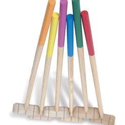 Krokettipeli ja 6 mailaa - Pit: 80 cm