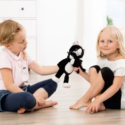 Käsi- & Sorminukke - Kissaemo ja kissanpennut